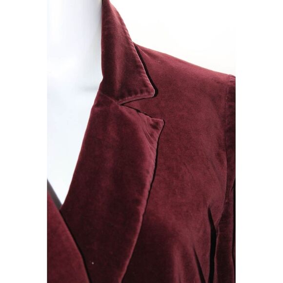 M.i.h. Jeans Womens Velvet Robin Blazer Red Size 4 11444686 - Picture 2 of 7